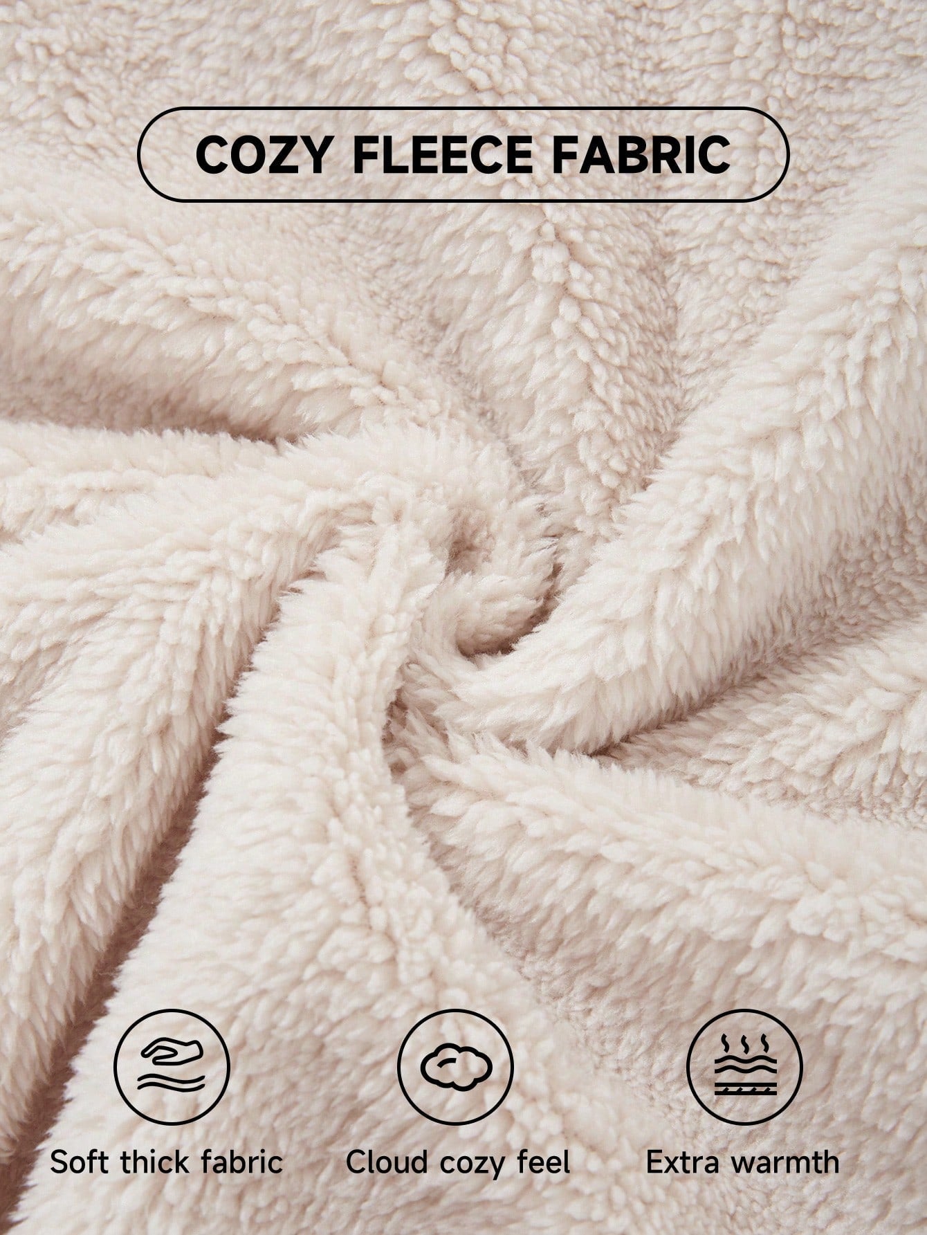 Cozy Fleece Brown Furr Women Crewneck Sweatshirt