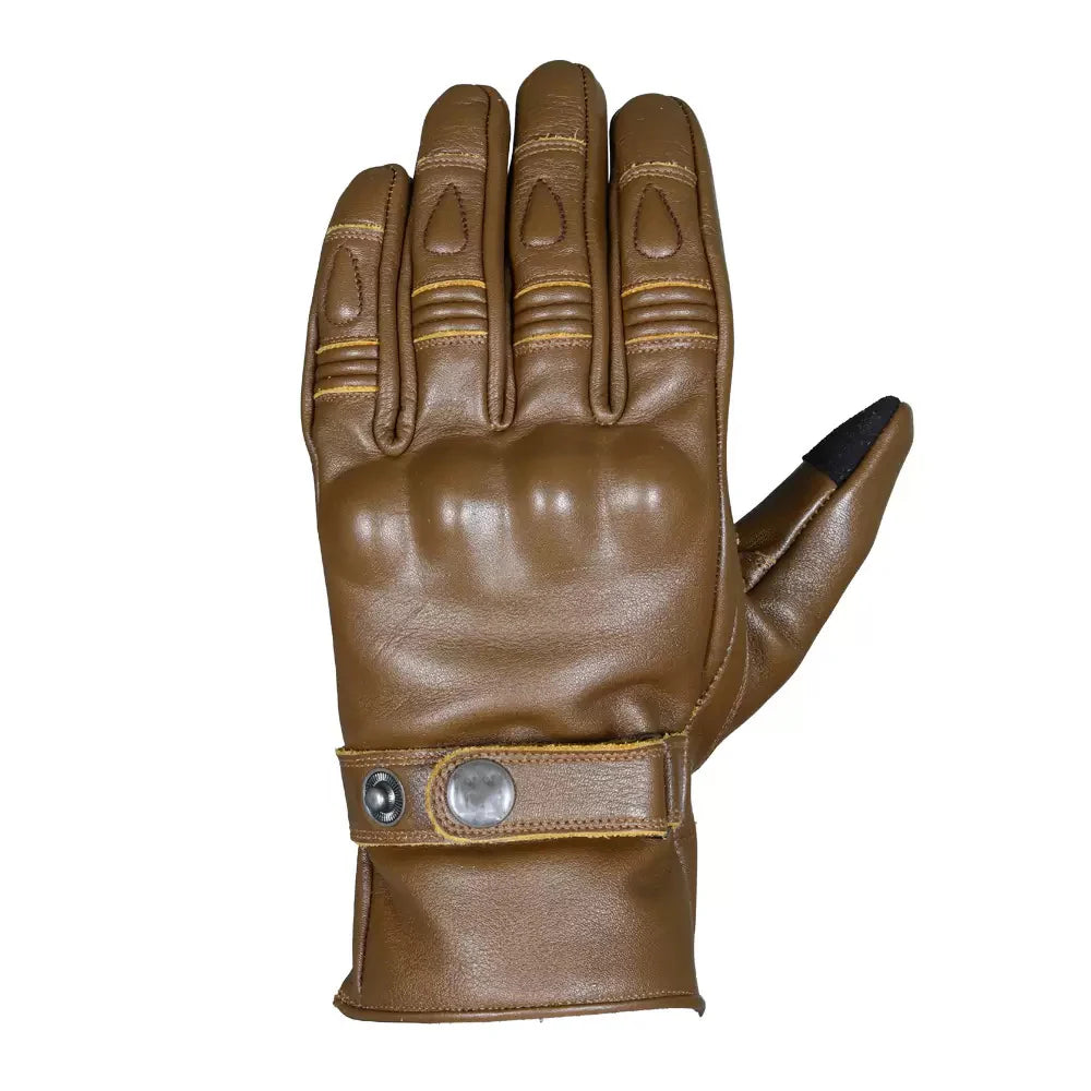 Motorbike Brown Leather GLoves