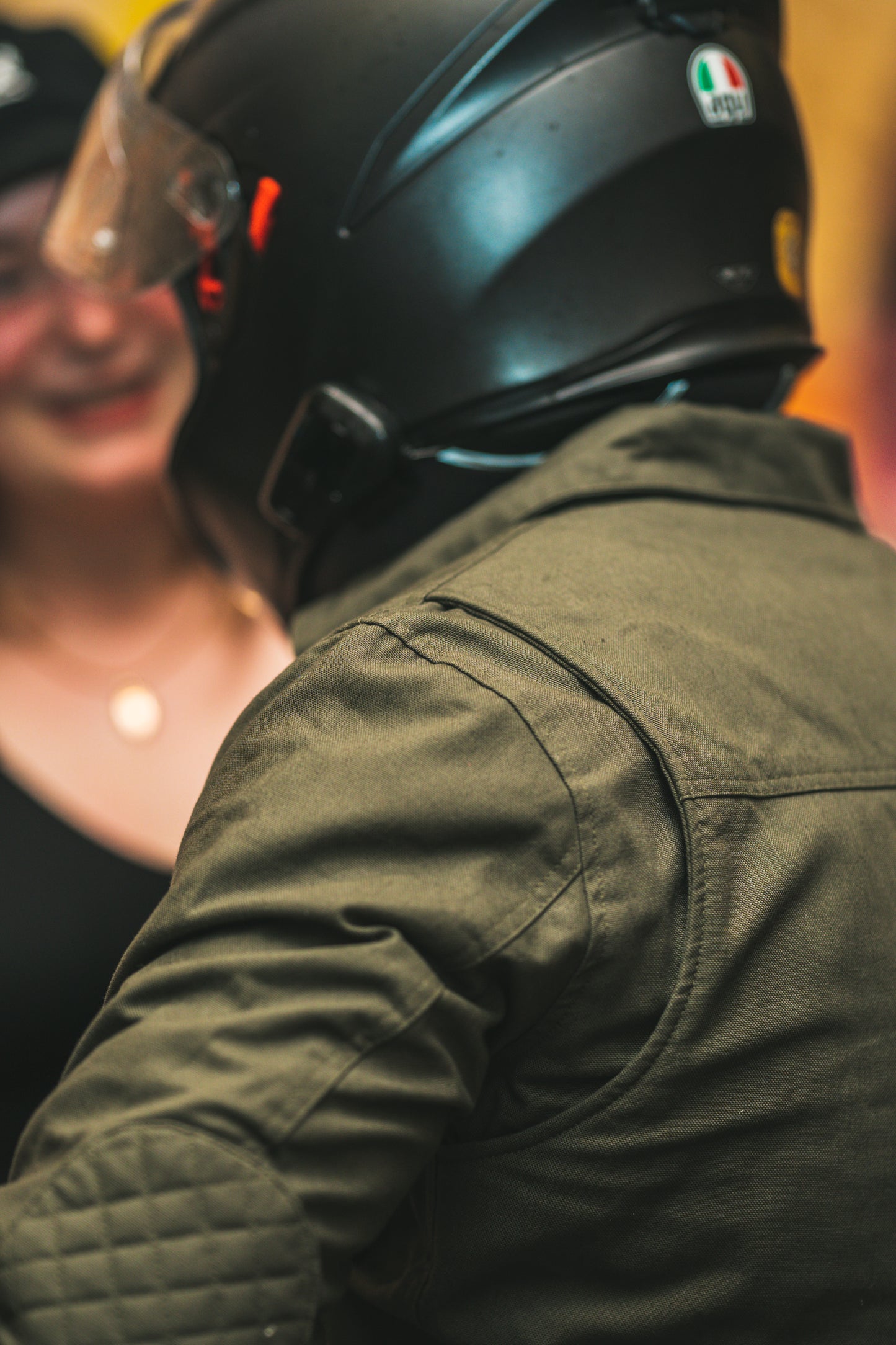 Motorbike Canvas Duck Jacket With Protectors