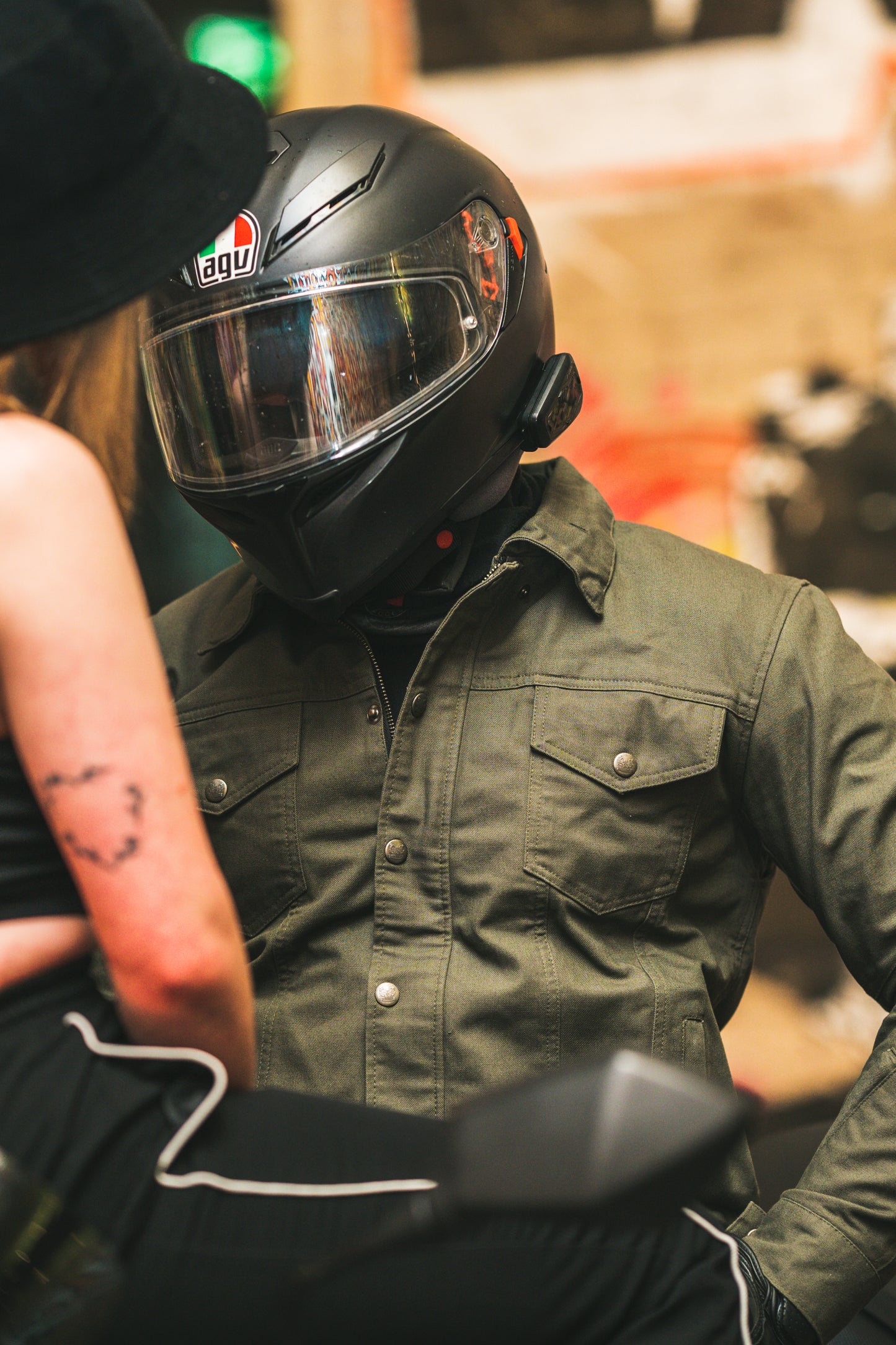 Motorbike Canvas Duck Jacket With Protectors