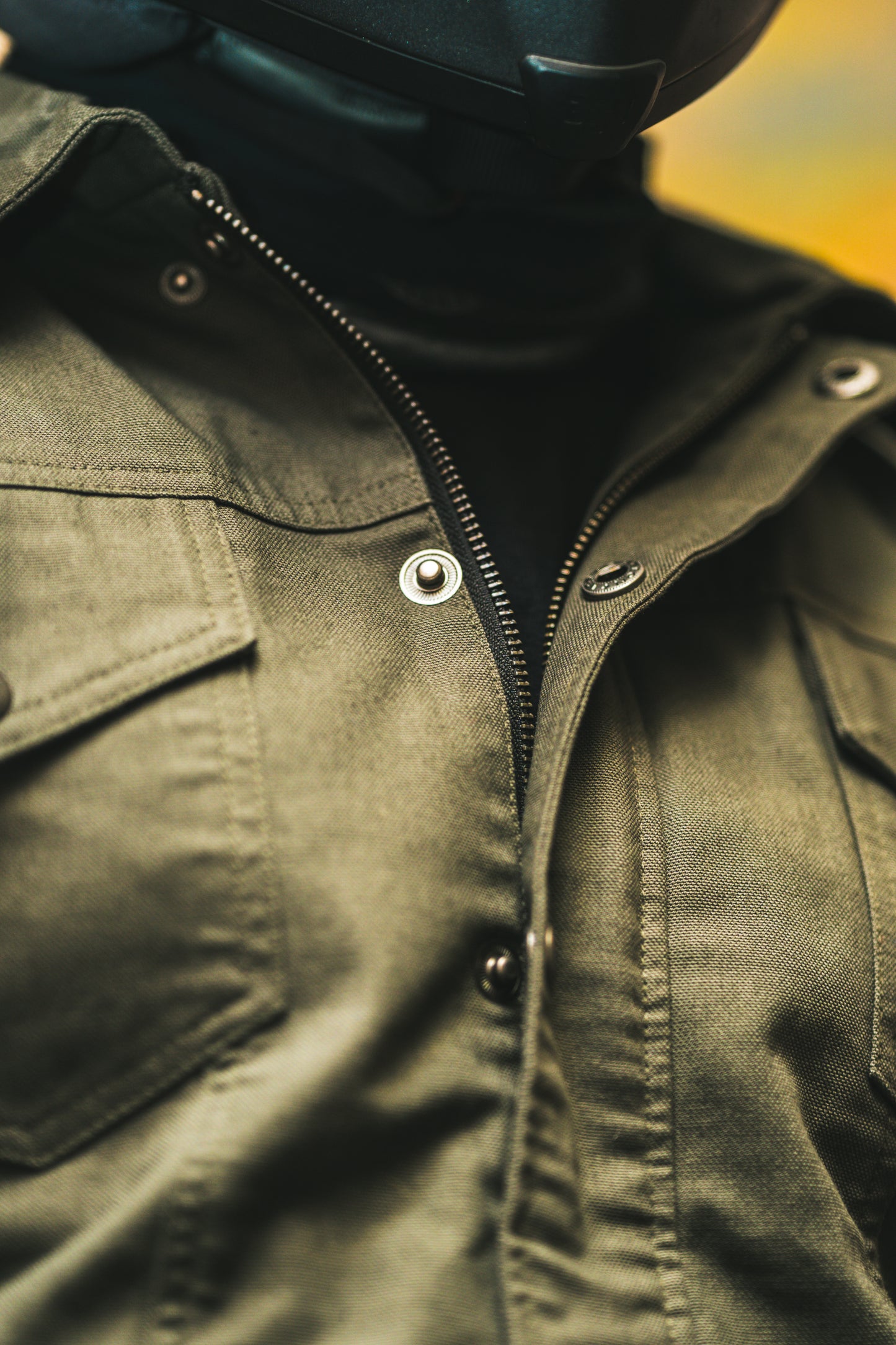 Motorbike Canvas Duck Jacket With Protectors