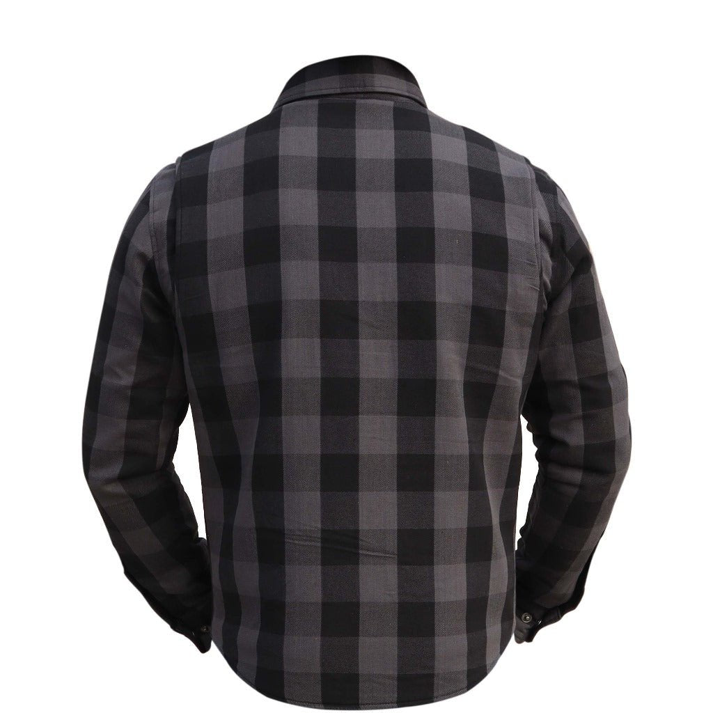 Flannel Kevlar Riding Shirt with Protectors