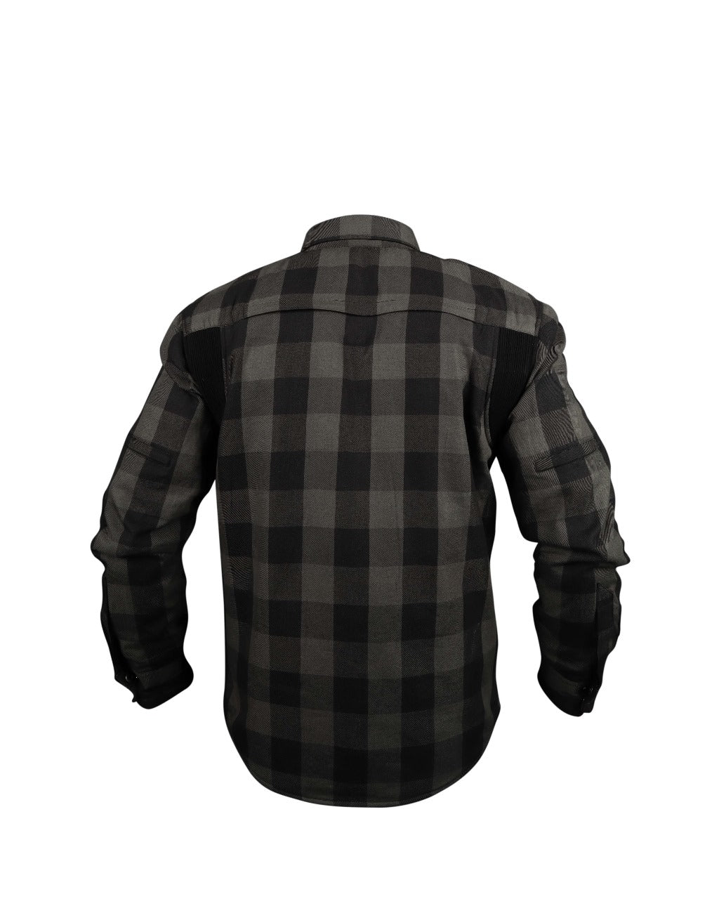 Grey Premium Flannel Kevlar Riding Shirt with Protectors