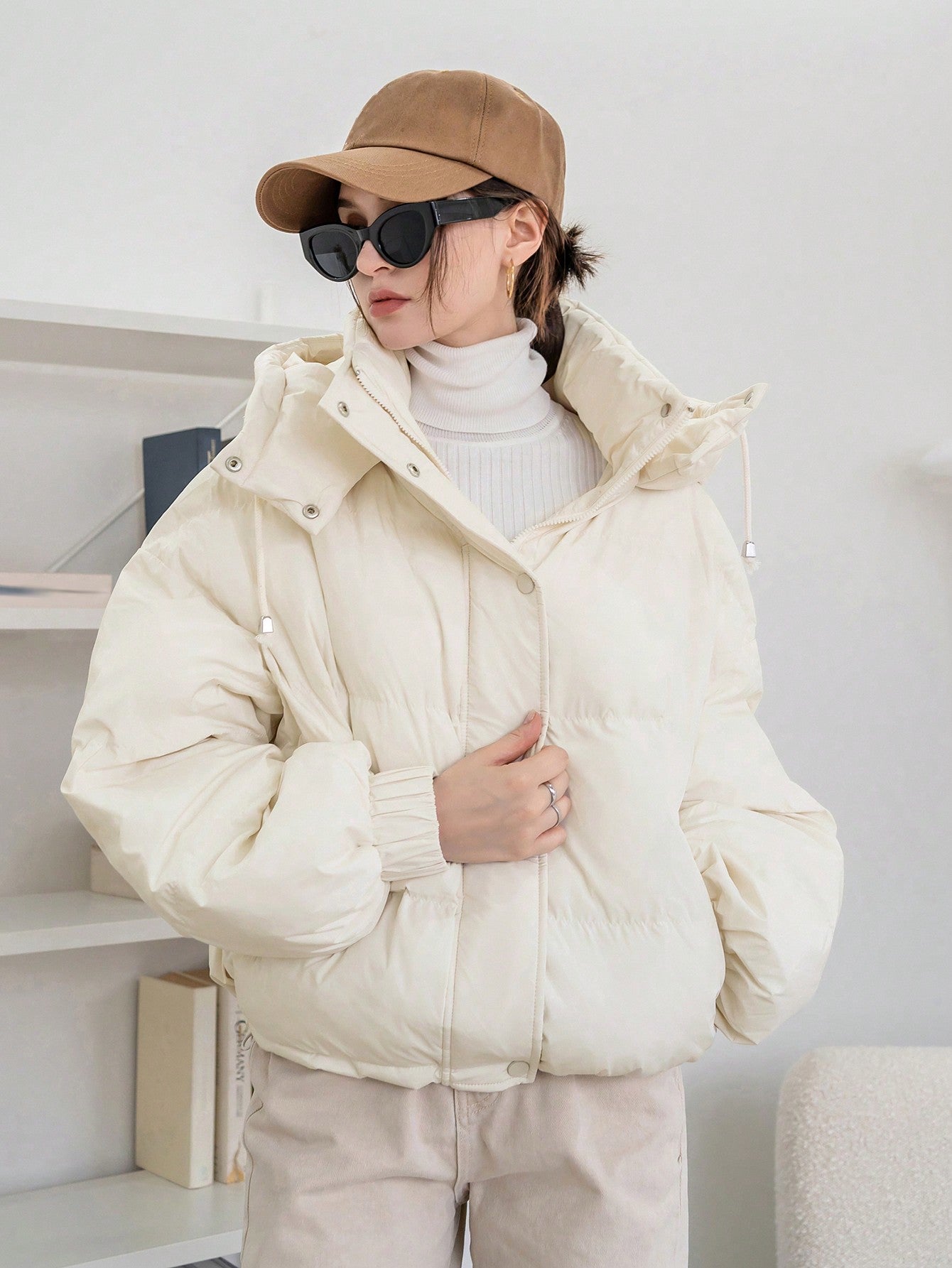 Women Puffer Jacket White