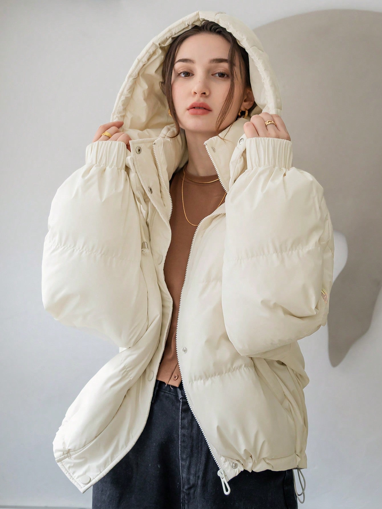 Women Puffer Jacket White