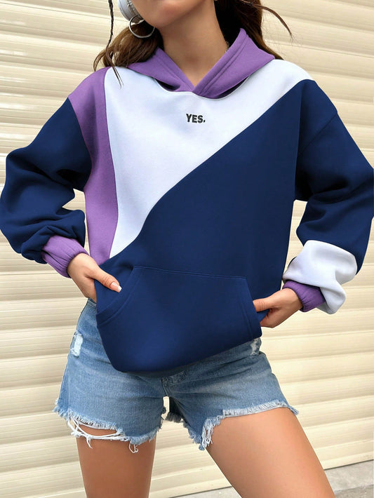 Pullover Casual Hoodie Women Purple